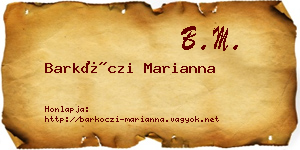 Barkóczi Marianna névjegykártya
