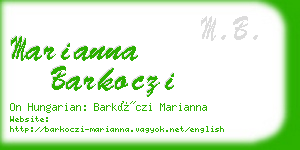 marianna barkoczi business card